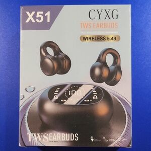 Wireless Bluetooth 5.4 Earbuds - Black